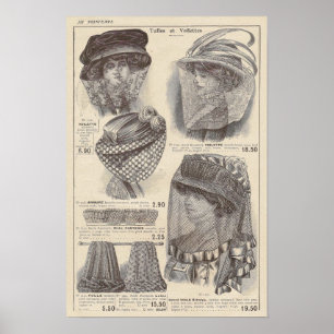 1910 Edwardian French Mode Print