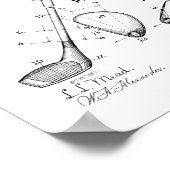 1910 Golf Club Patent Art Print (Hoek)