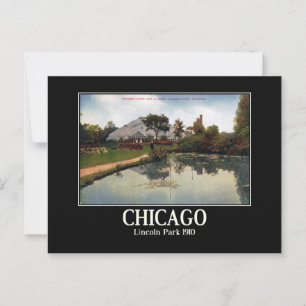1910 Lincoln Park, Verenigde Staten Vintage Geïnsp Briefkaart