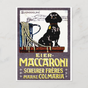 1910 Maccaroni-Poster Briefkaart