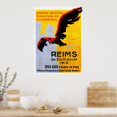 1910 Reims Air Show Poster (Keuken)