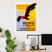 1910 Reims Air Show Poster (Thuiskantoor)