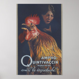 1910 Ronchèse Ampho Vaccin Franse Poster