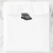 1910 Typemachine Ronde Sticker (Tas)