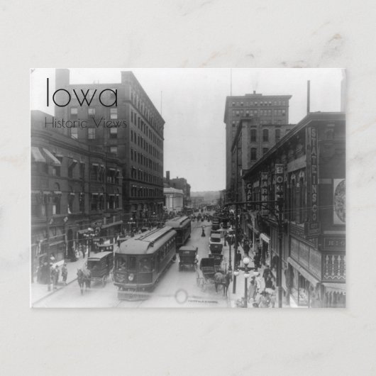 1910 Uitzicht van het Briefkaart van de binnenstad (Voorkant)