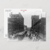 1910 Vue de la carte postale du centre-ville de De (Devant / Derrière)