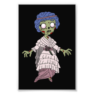 1910 Zombie Gibson Girl Foto Afdruk