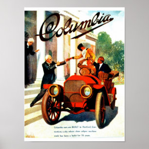 1910s Columbia autos 12 x 16 inch Poster