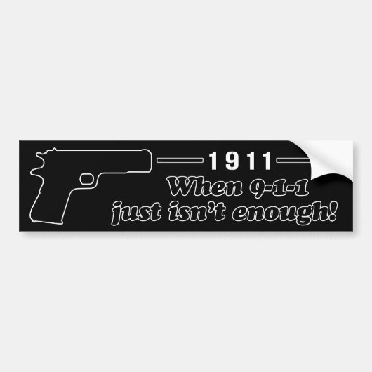 1911 BUMPERSTICKER (Voorkant)