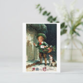 1911 de Groeten van Kerstmis Feestdagenkaart (Staand voorkant)