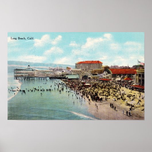 1911  Long Beach California Amusement Park Poster (Voorkant)