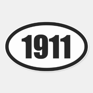 1911 OVALE STICKER