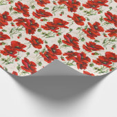 1911 Poppy Pattern Design Cadeaupapier (Hoek)