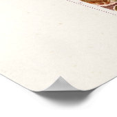  1911 Roze orchidee ventilator illustratie Poster (Hoek)