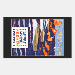1912 Abbazia Speed Boat Races Rechthoekige Sticker