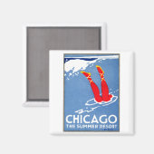 1912 Chicago, het zomervakantieoord Magneet (Voorkant / Achterkant)
