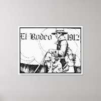 1912 Rodeo Cowboy Land western Art