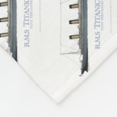 1912 Titanic 1 Fleece Deken (Hoek)