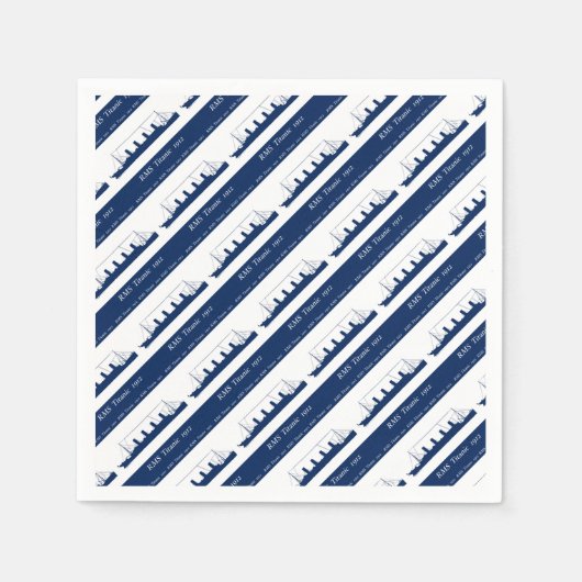 1912 Titanic 3 Servet (Voorkant)