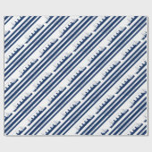 1912 Titanic blue stripe 5 Cadeaupapier (Vlak)