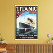 1912 Titanic White Star Line Canvas Afdruk (Insitu (Woonkamer))