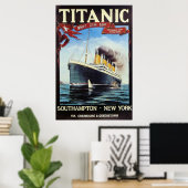 1912 Titanic White Star Line  Poster (Thuiskantoor)