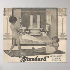 1913 Bath fixtures advertentie Poster