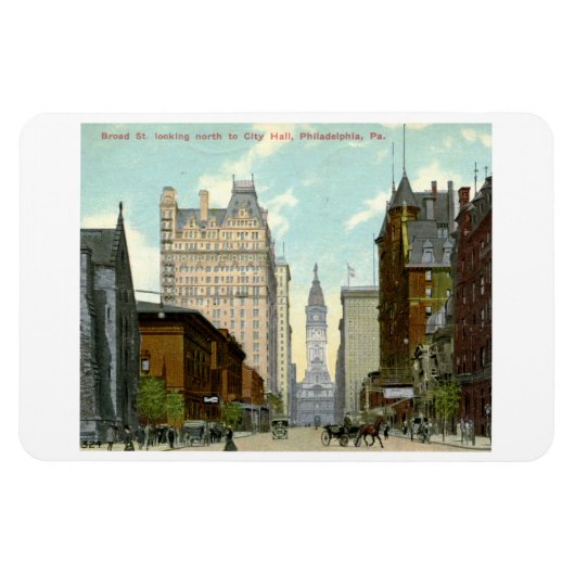 1913 Broad St., Philadelphia Briefkaart Magneet (Horizontaal)