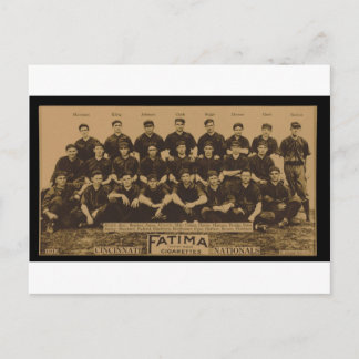 1913 Cincinnati Reds Fatima Tobacco Card Print Briefkaart