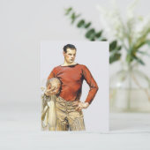1913 Football Player Briefkaart (Staand voorkant)