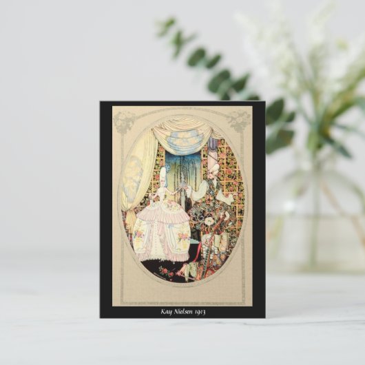 1913 Frontispiece of "In Powder and Crinoline" Briefkaart (Staand voorkant)