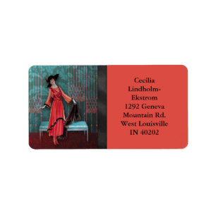 1913 LUXE: MODE in rood en Turquoise Etiket