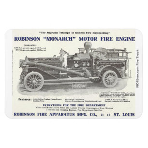 1913 Robinson "Monarch" motor tegen brand Magneet