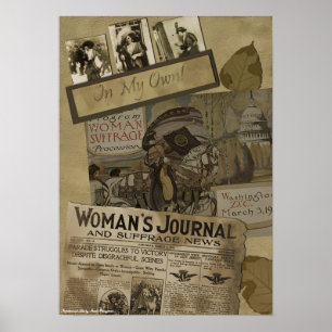  "1913 Woman's Suffrage"-Srapbook Print