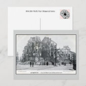 1914 Antwerpse bomhoek Volkstraat Briefkaart (Voorkant / Achterkant)