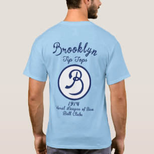 1914 Brooklyn Tip Topjes Federal League Base Ball T-shirt