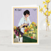 1914!! "FRANSE TULPENTUIN"  GROET KAART (Gele Bloem)