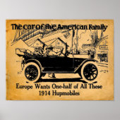 1914 Hupmobile Reproduction Print (Voorkant)