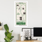 1914 Map, San Jose aan Soquel Poster (Thuiskantoor)