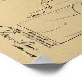 1914  Osteopathisch Tafelmodel Kunst Poster (Hoek)