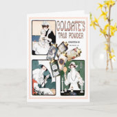 1914! "PAMPER JEZELF" RECLAME GROET KAART (Gele Bloem)