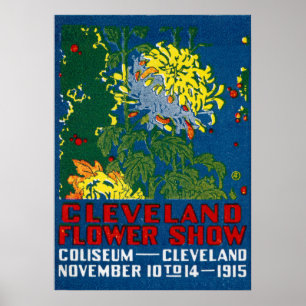 1915 Cleveland Flower Show Poster