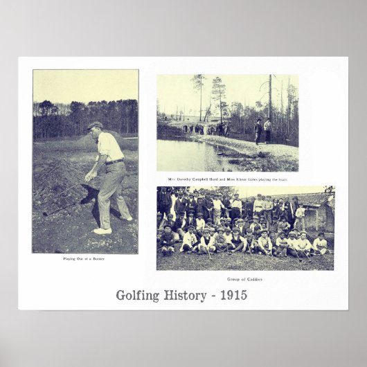1915 Golfing History Print (Voorkant)