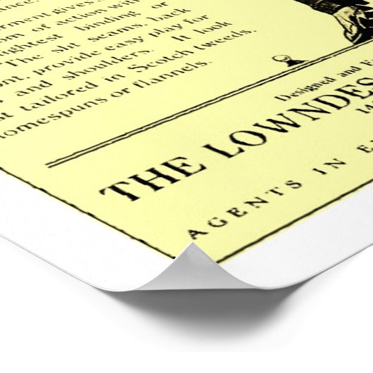 1915 Golfkleding afdrukken Poster (Hoek)