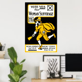 1915 Ja! Womens Suffrage Poster (Thuiskantoor)