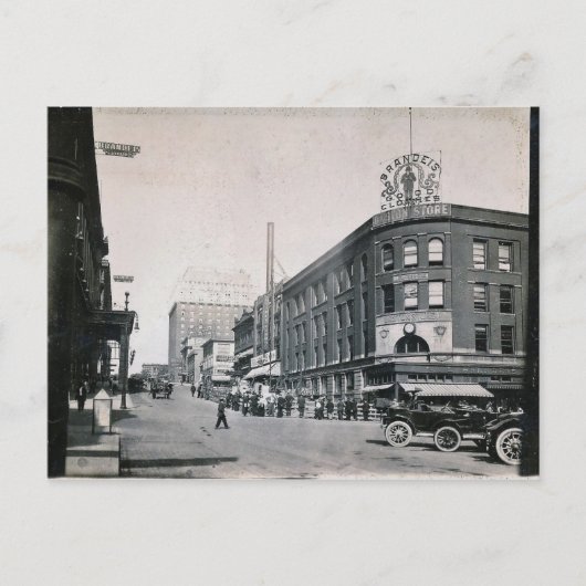 1915 Oklahoma City, Uitzicht in het centrum, Vinta Briefkaart (Voorkant)