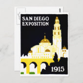 1915 San Diego Exposition Briefkaart (Voorkant / Achterkant)