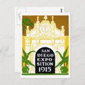 1915 San Diego Exposition Briefkaart (Voorkant / Achterkant)