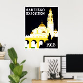 1915 San Diego Exposition Poster (Thuiskantoor)