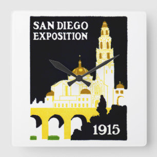 1915 San Diego Exposition Vierkante Klok